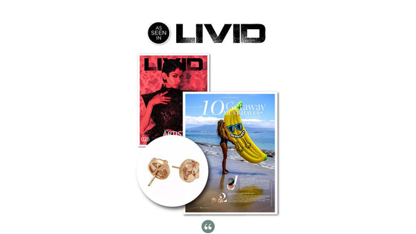 Livid Magazine: Love & Positivity Rose Quartz Stud Earrings by Congés