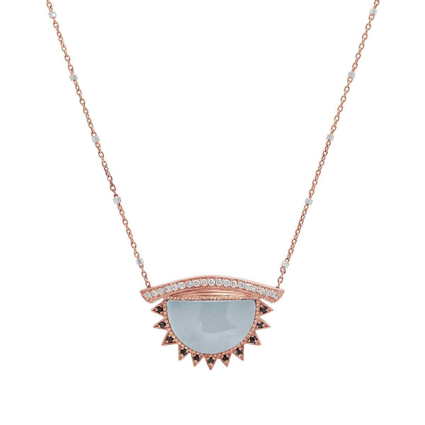 Third Eye Necklace + Aquamarine - Conges Life