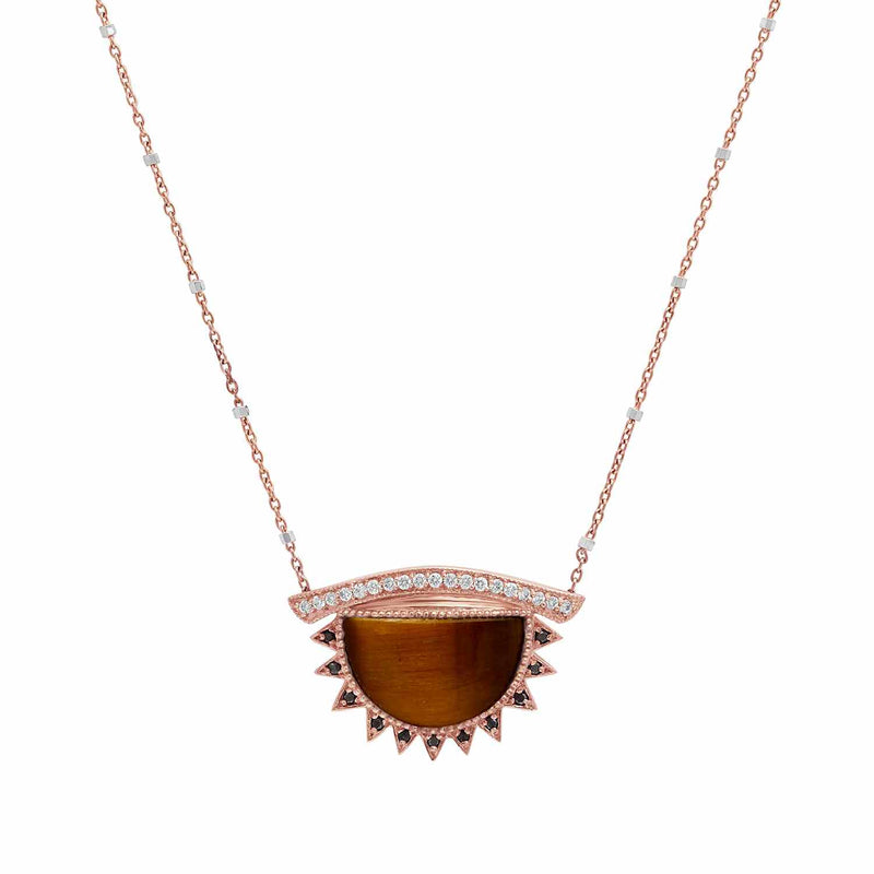 Third Eye Necklace + Tigers Eye - Conges Life