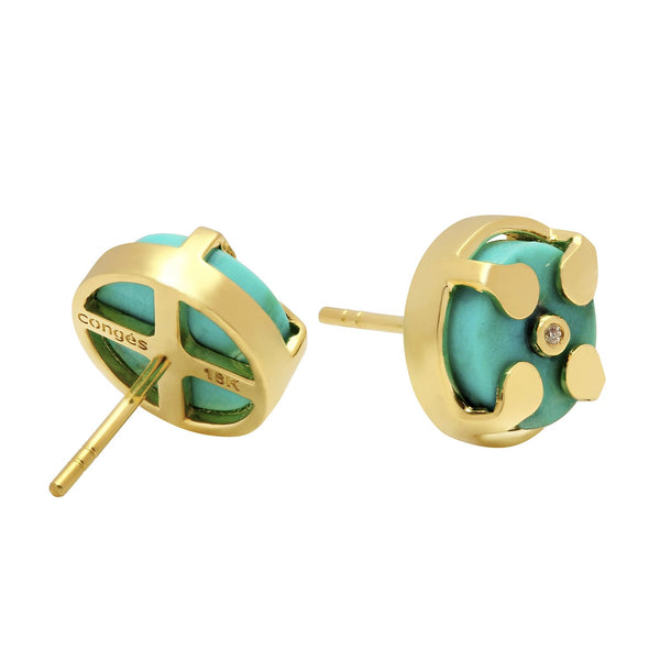 Signature Stud Earring + Turquoise - Conges Life